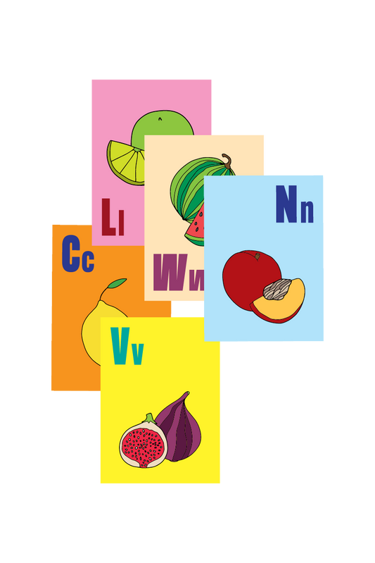 Fruit-set (set van 5 kaarten)